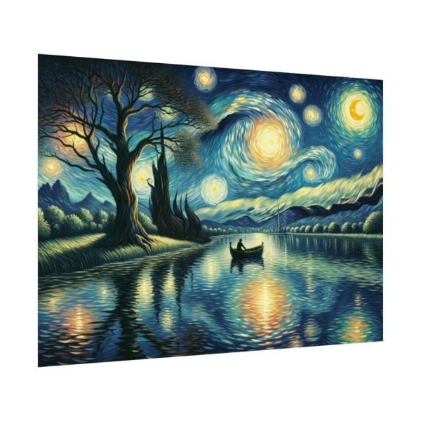 92408-62.jpg Men On the Boat in the Night Poster
