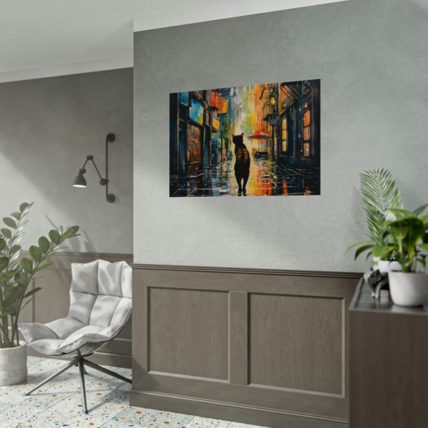 Pop Art Alley Cat Print Poster