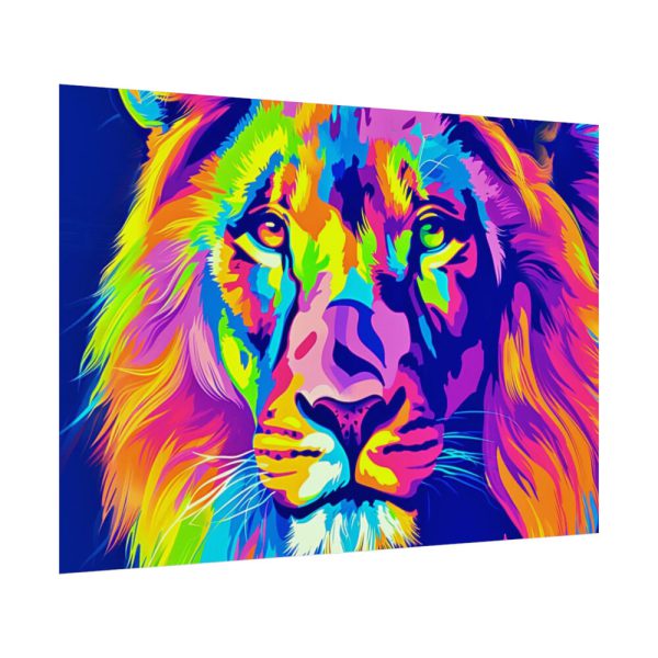 Lion's Splendor Pop Art Poster