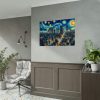 Tokyo With a Swirling Star-Filled Sky Poster