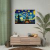 92408-73.jpg Eiffel Tower Under Starry Night Sky Poster