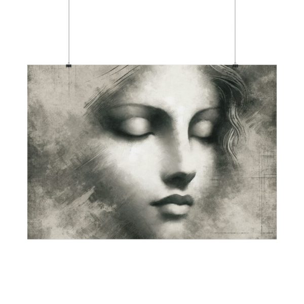92408-86.jpg Woman Inspired by Leonardo da Vinci Poster