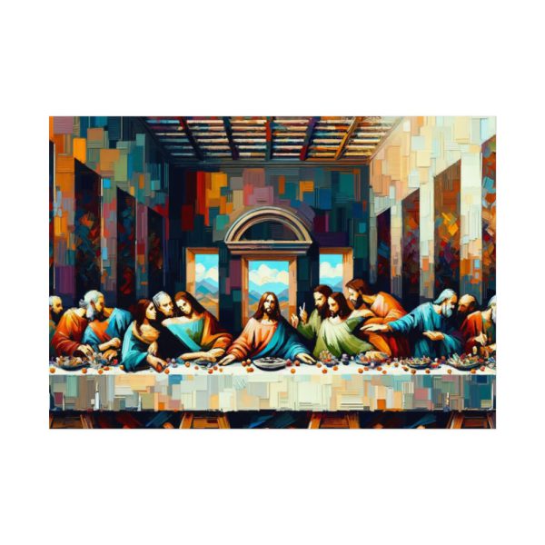 92408-90.jpg The Last Supper by Leonardo da Vinci HandCrafted Poster