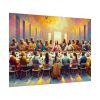 92408-97.jpg Modern-Day People At Long Table in Contemporary Setting Poster