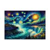 92409-10.jpg Niagara Falls Under Starry Night Poster