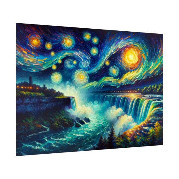 92409-12.jpg Niagara Falls Under Starry Night Poster