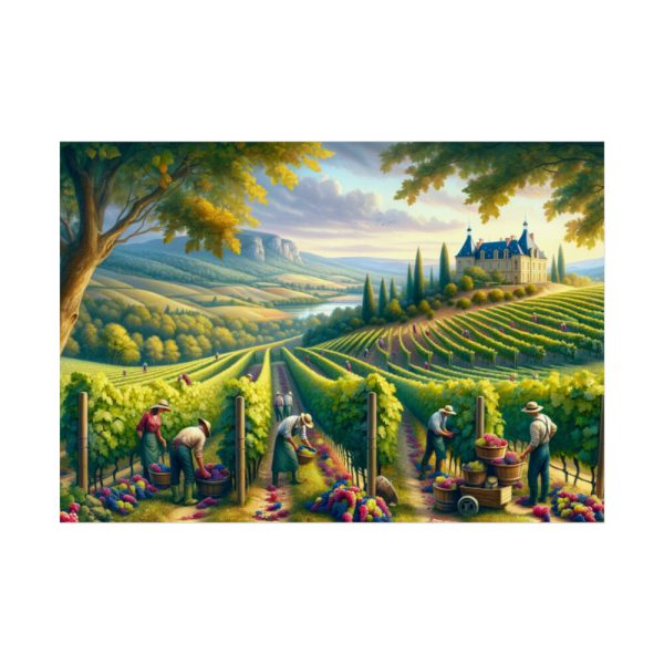 92409-135.jpg Vibrant Atmosphere of Winery Harvest Poster