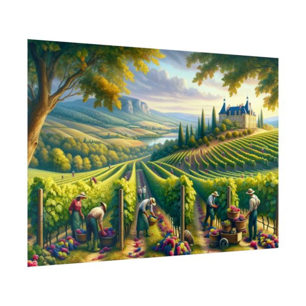 92409-137.jpg Vibrant Atmosphere of Winery Harvest Poster