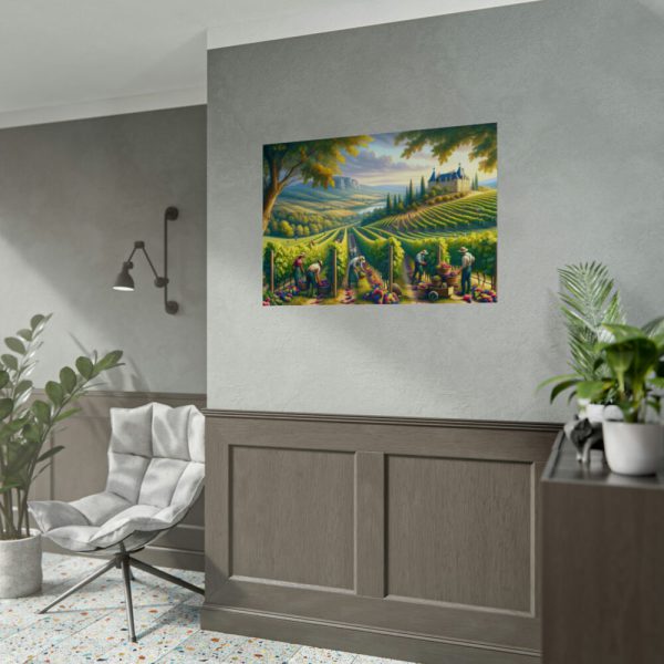 92409-139.jpg Vibrant Atmosphere of Winery Harvest Poster