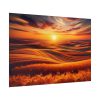 92409-147.jpg Golden Fields at Sunset With the Horizon Ablaze in Warm Colors Poster