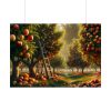 92409-151.jpg Orchard Bounty With Fruit-Laden Trees And RusticLadder Poster