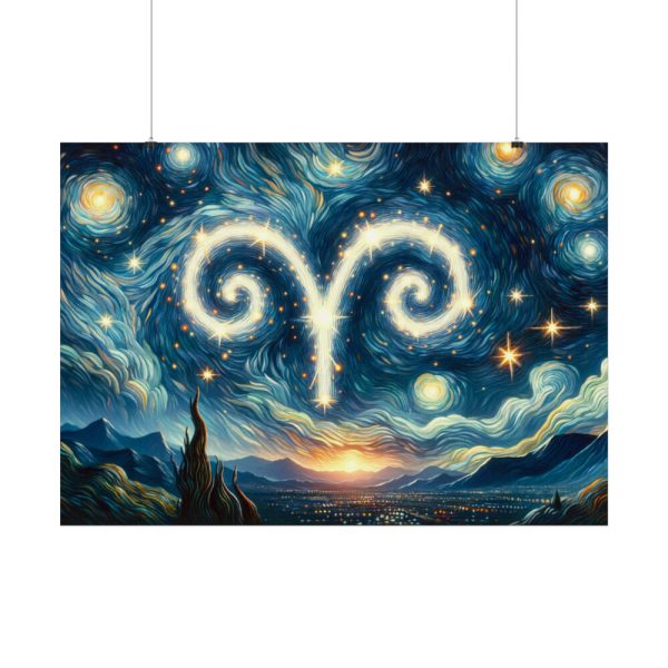 Zodiac Sign of Aries Poster