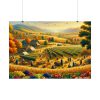 92409-166.jpg Traditional Harvest Scene Capturing the Essence of Pastoral Landscapes Poster