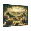 92409-182.jpg Grape Harvest With Lush Vineyards Poster