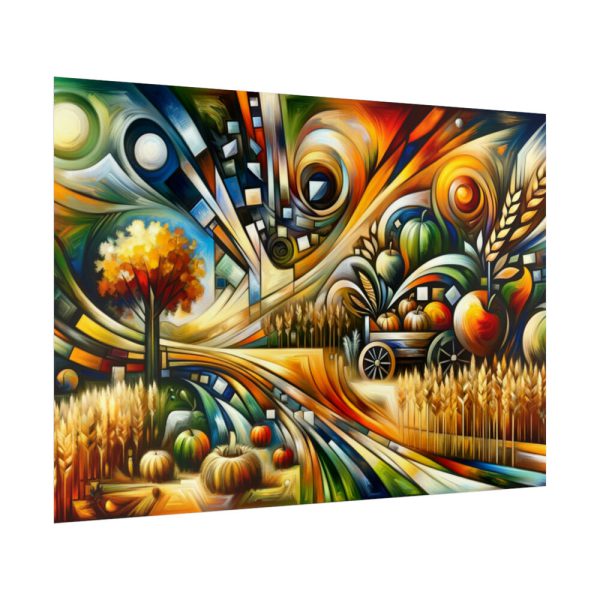 Harvest Theme Through Modern Art Styles Poster