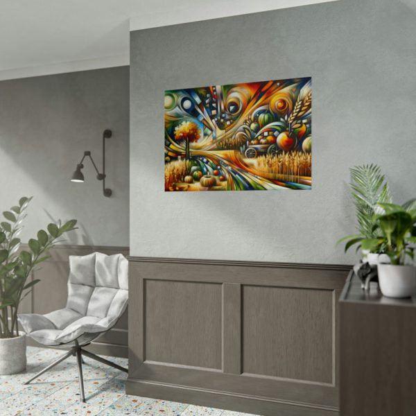 Harvest Theme Through Modern Art Styles Poster