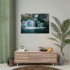Waterfall Tumbling Down From Rocks Poster