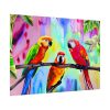 92409-252.jpg Three Red Parrot Tropical Birds Poster