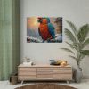 92409-263.jpg Parrot On A Snowy Branch Poster