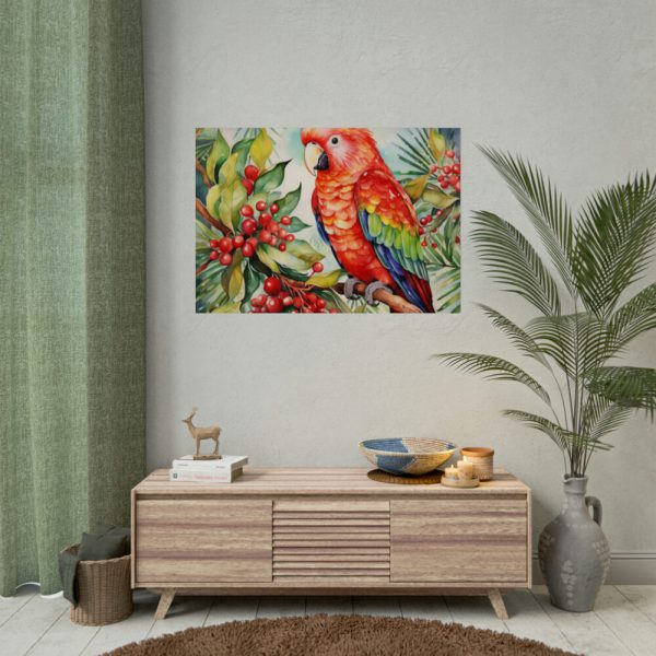 92409-268.jpg Branch Surrounded by Pine and Holly Berry Poster