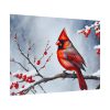 Red Cardinal Bird Winter Poster