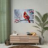 Red Cardinal Bird Winter Poster