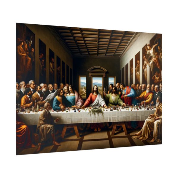 92409-277.jpg Leonardo da Vinci's The Last Supper World Leaders From Historical Periods Poster
