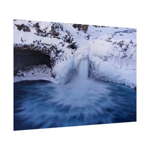 92409-332.jpg Waterfall in Winter Poster