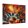 92409-337.jpg Autumn Waterfall Scene Poster