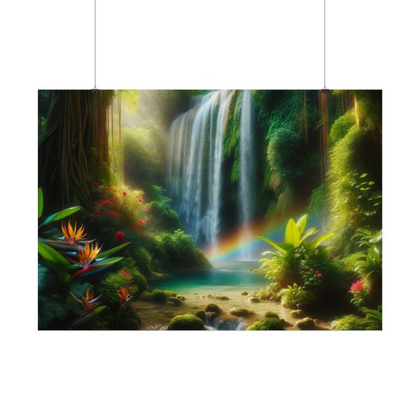 92409-361.jpg Tropical Paradise Waterfall Poster