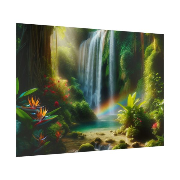92409-362.jpg Tropical Paradise Waterfall Poster