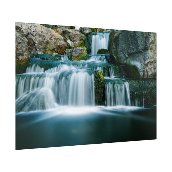 92409-367.jpg Waterfall in Mountains Poster