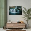92409-368.jpg Waterfall in Mountains Poster