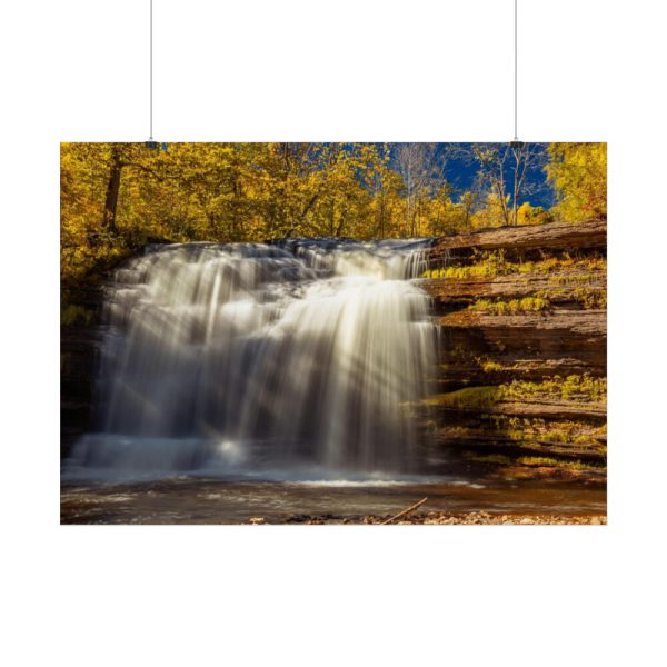 92409-381.jpg Waterfall in Autumn Poster