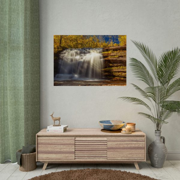 92409-383.jpg Waterfall in Autumn Poster