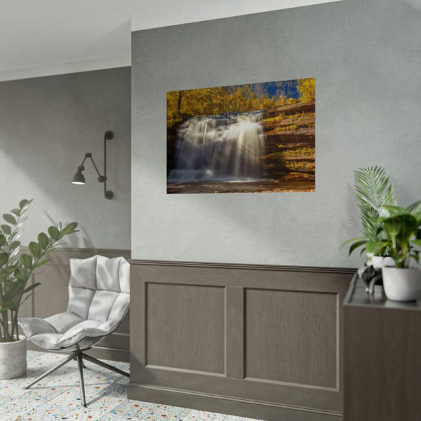 92409-384.jpg Waterfall in Autumn Poster
