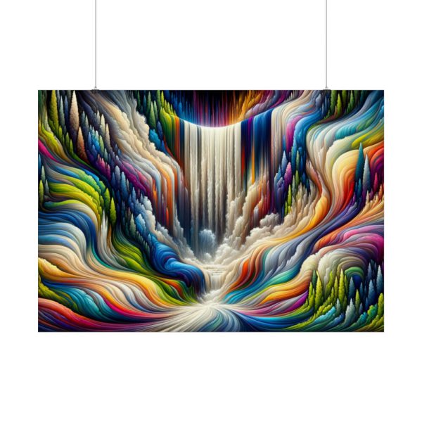 92409-481.jpg Abstract Art Piece of Waterfall Poster