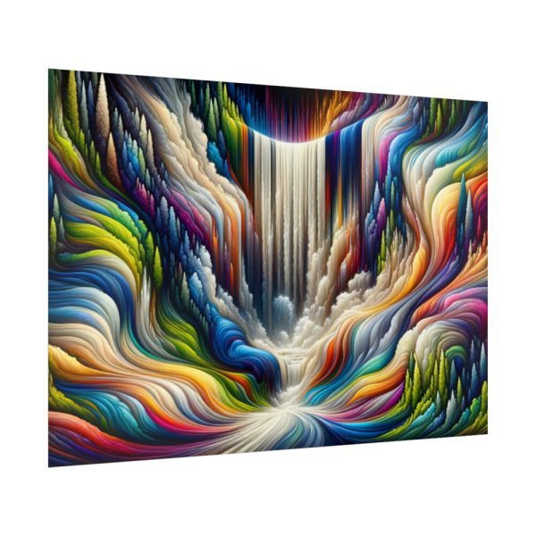 92409-482.jpg Abstract Art Piece of Waterfall Poster