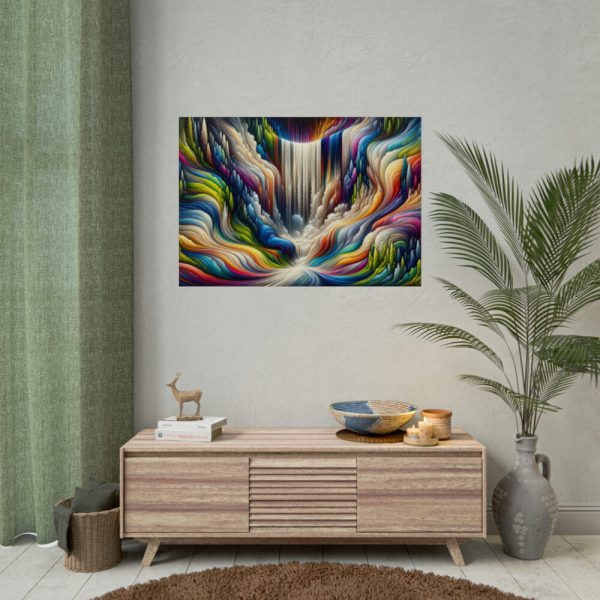 92409-483.jpg Abstract Art Piece of Waterfall Poster