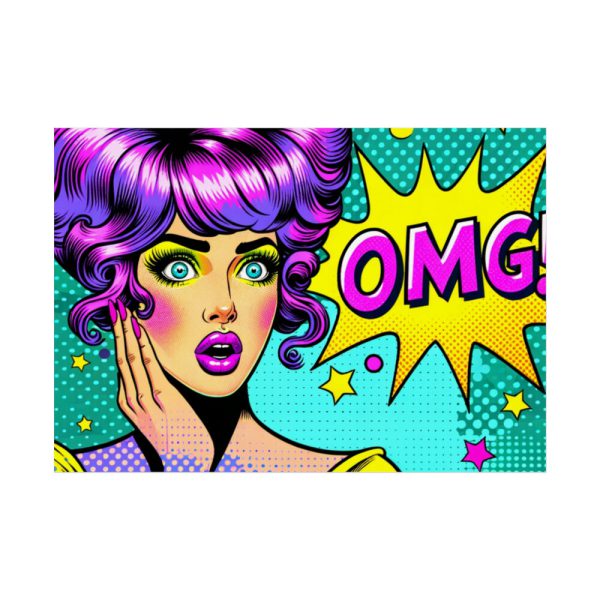 OMG Comics Abstraction Poster