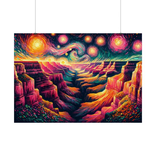 92409-6.jpg Grand Canyon Under Starry Night Night Poster