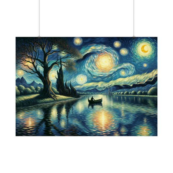 92409-61.jpg Men On the Boat in the Night Poster