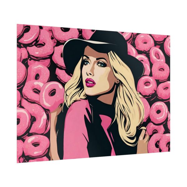 Pop Art Woman With Donuts Poster
