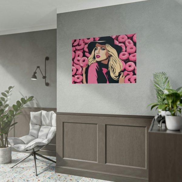Pop Art Woman With Donuts Poster