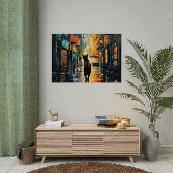 Pop Art Alley Cat Print Poster