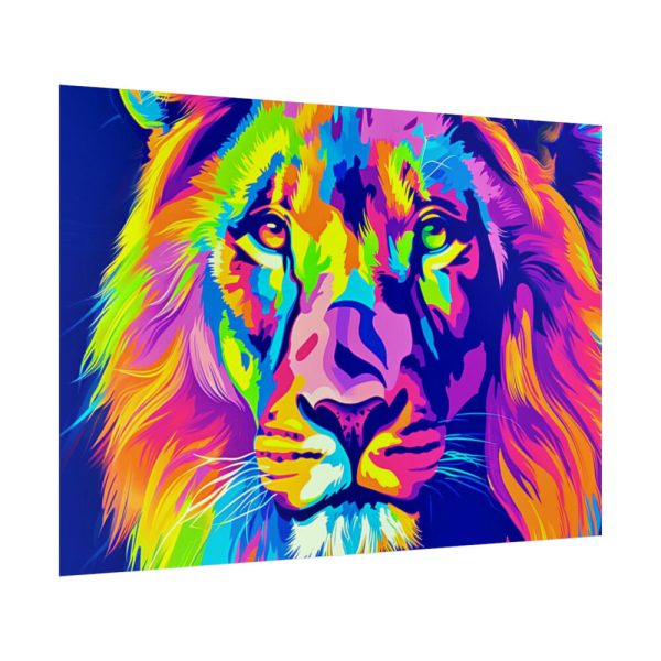 Lion's Splendor Pop Art Poster
