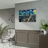 Tokyo With a Swirling Star-Filled Sky Poster
