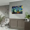 92409-74.jpg Eiffel Tower Under Starry Night Sky Poster