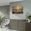 92409-99.jpg Modern-Day People At Long Table in Contemporary Setting Poster