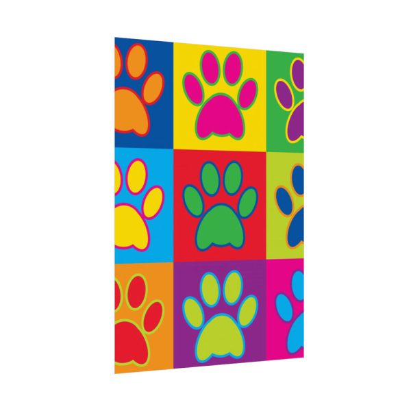 92410-137.jpg Paw Prints Pop Art Poster